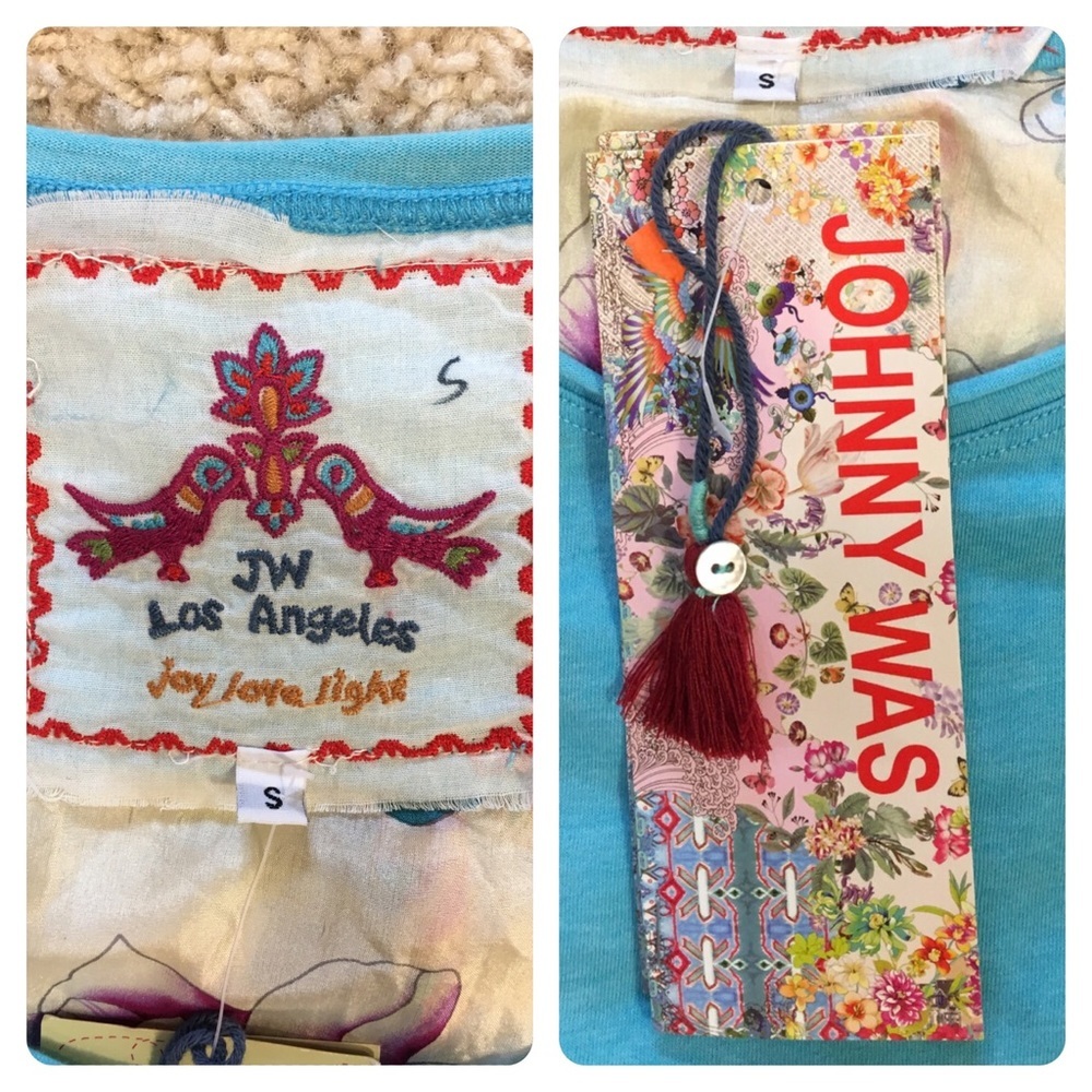 NWT! Johnny Was patchwork tee - Picture 4 of 5